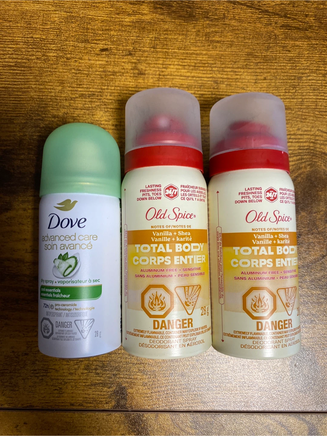 [$2 for All] Dove & Old Spice Total Body Deodorant Sprays