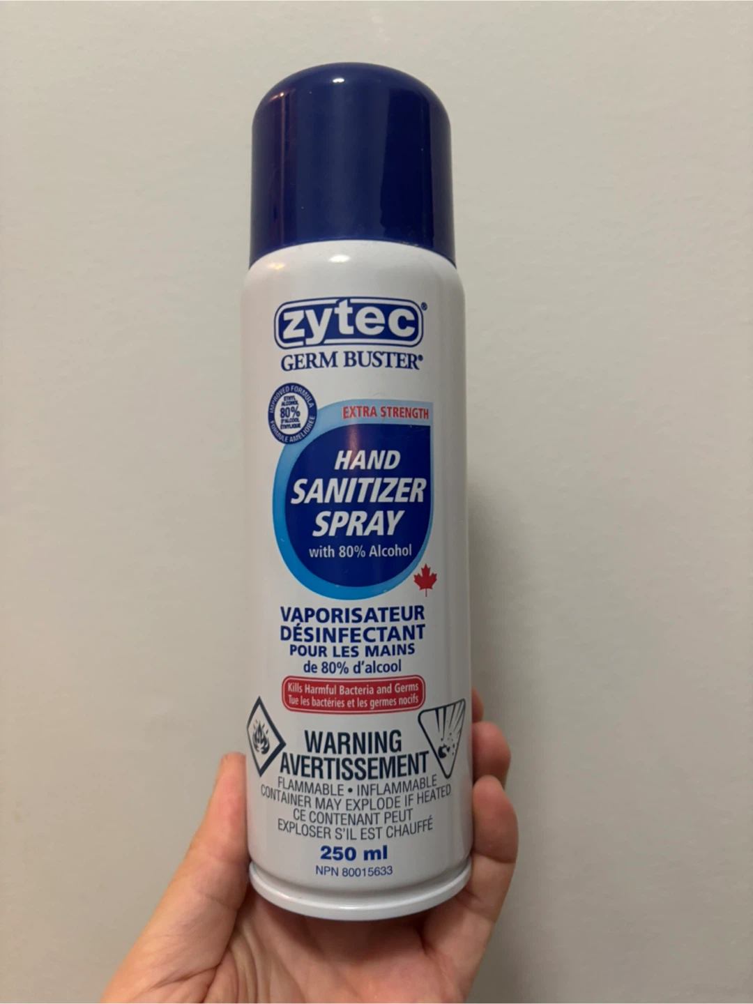 Hand Sanitizer Spray - 80% Alcohol - 250 ml