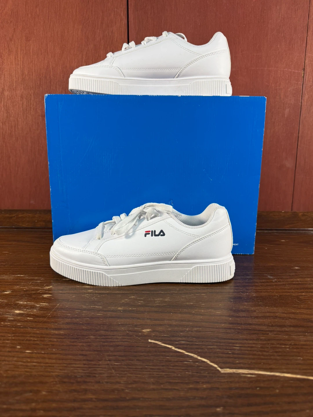 Fila Women's White Unlock Court Sneakers Size US 7