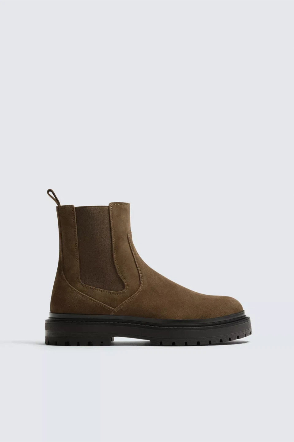 Zara Cow Leather Chelsea Chunky Boots - photo 4