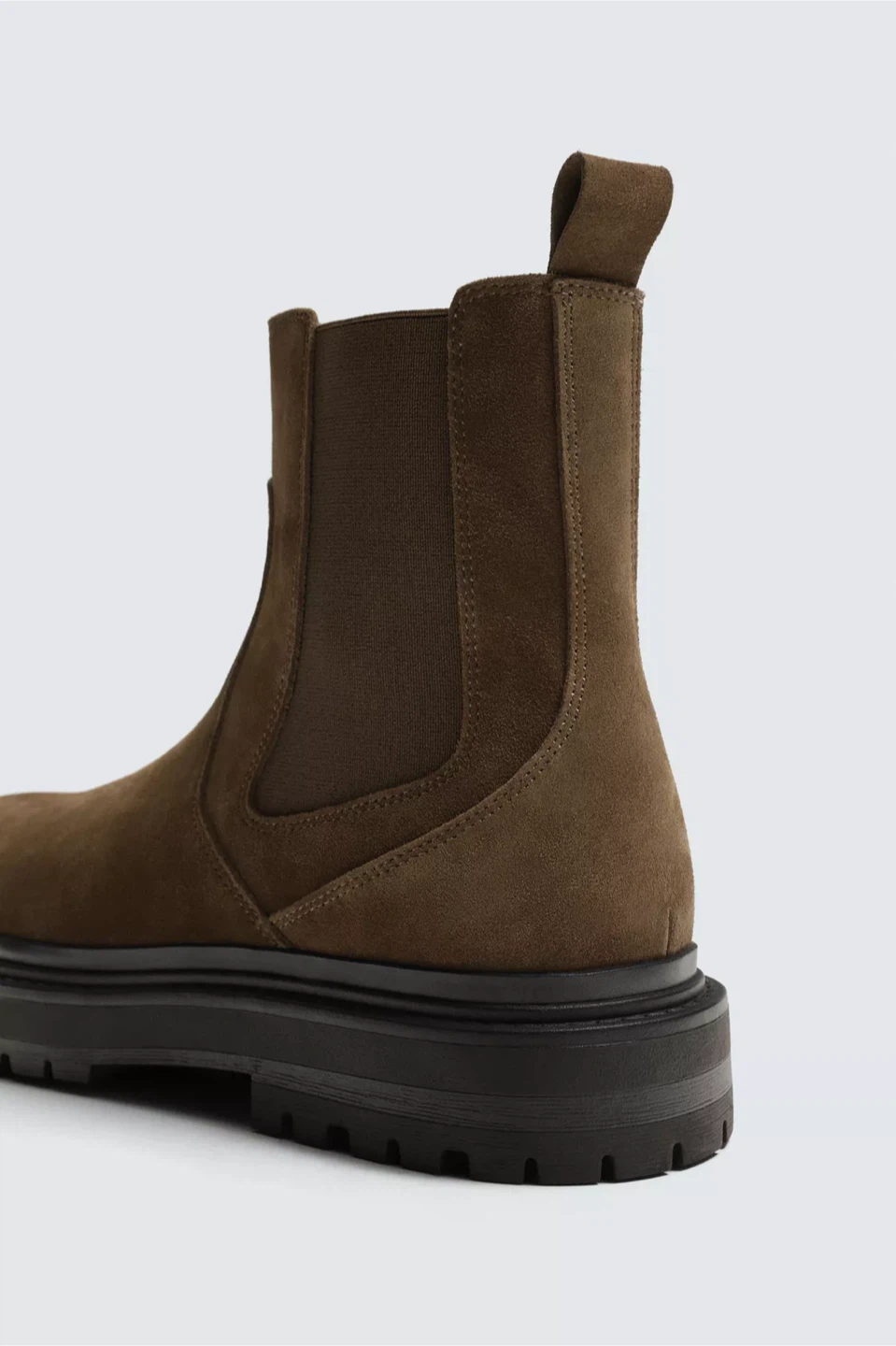 Zara Cow Leather Chelsea Chunky Boots - photo 5