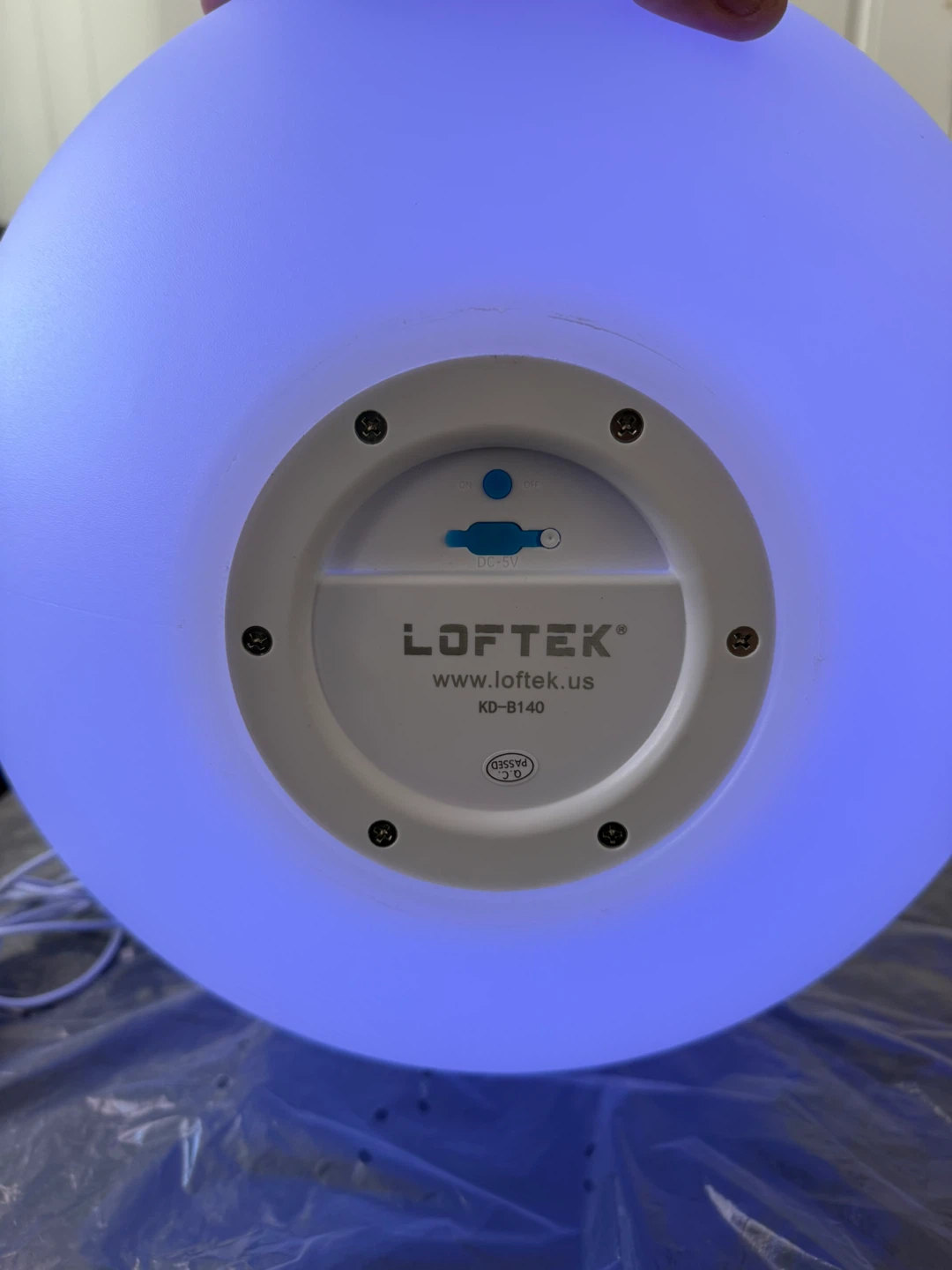 LOFTEK 16 Color Changing LED Orb Light with Remote - photo 2