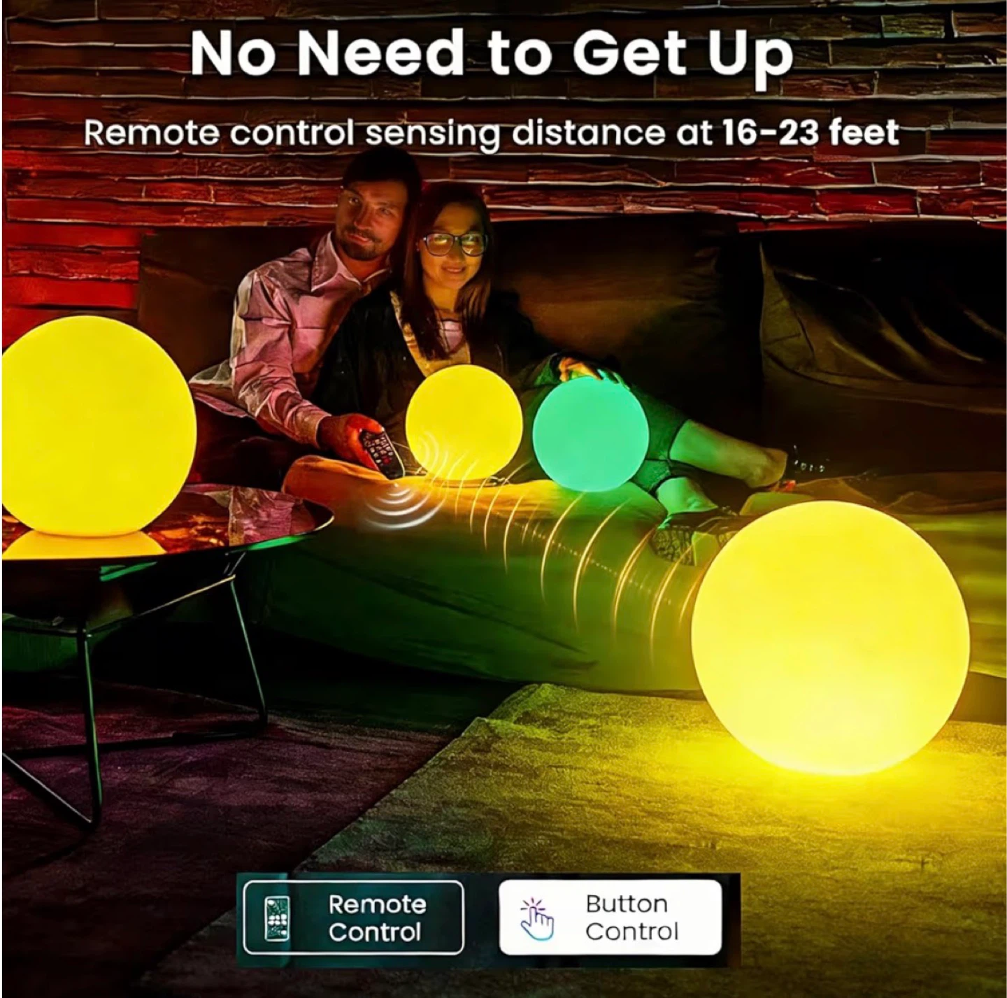 LOFTEK 16 Color Changing LED Orb Light with Remote - photo 4