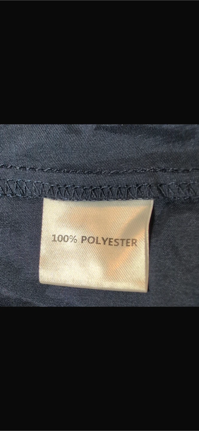 NEW! AVANOVA Navy Blue Satin Wrap Blouse XL - photo 5