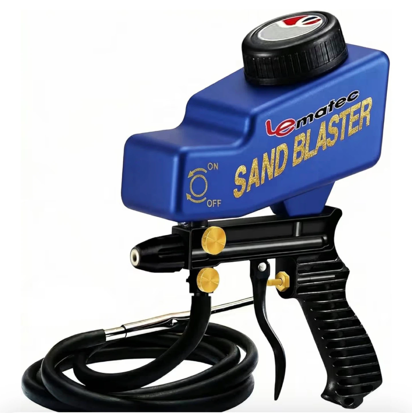 Lematec Sand Blaster Gun AS118-BLACK Steel Nozzle - photo 3