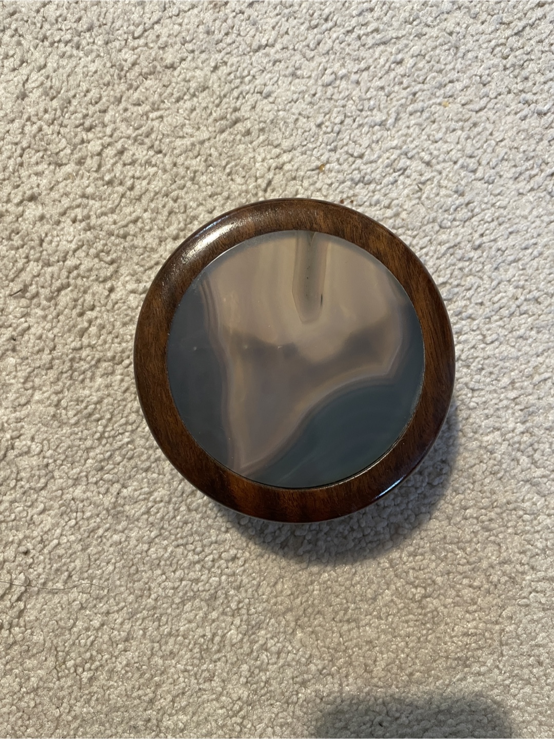 Wooden and Agate Trinket Box
