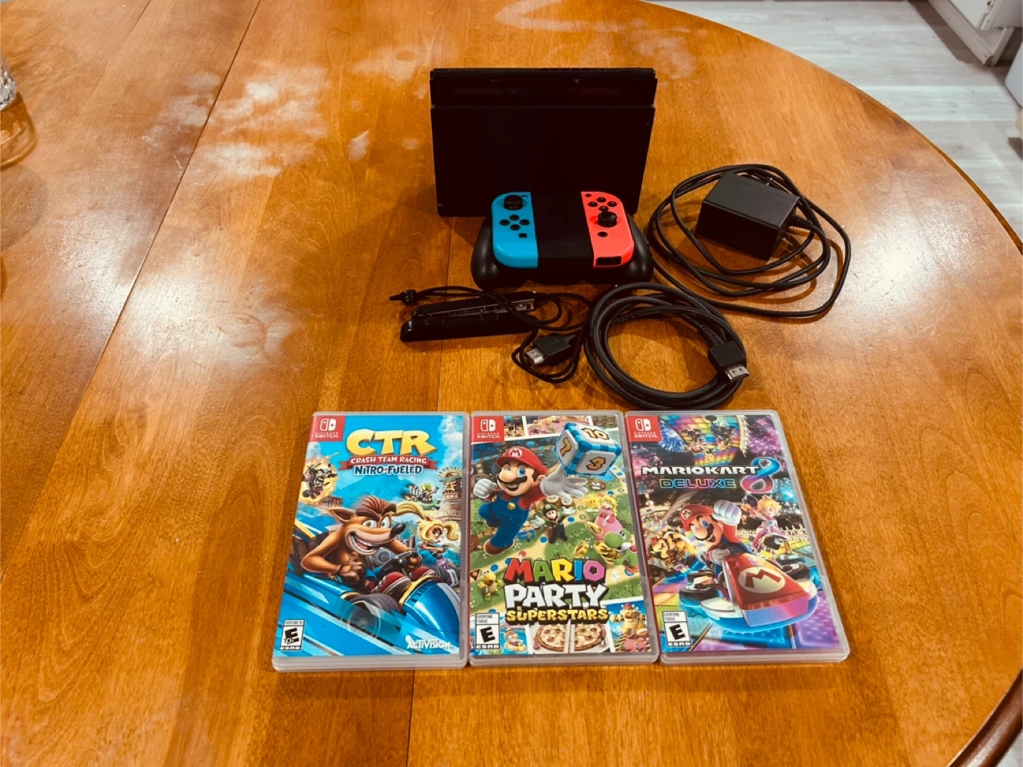 Nintendo Switch Console with 3 Games