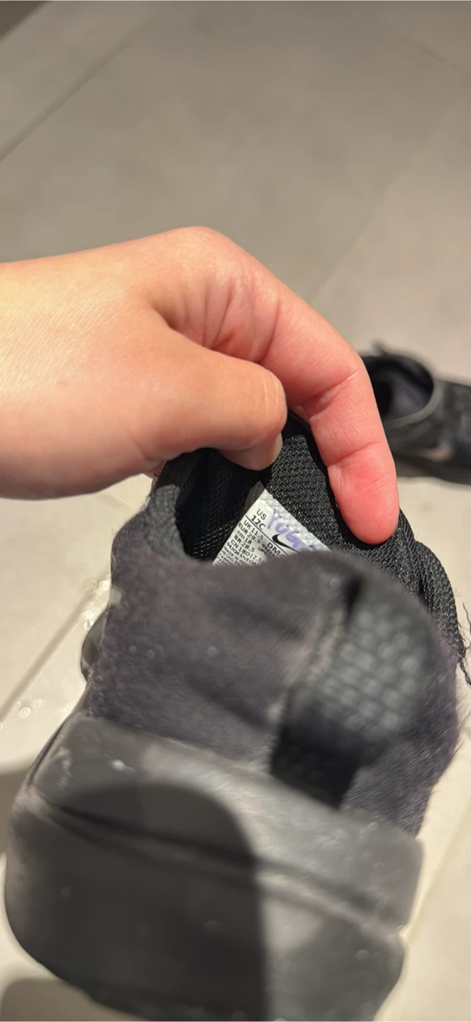 Nike Black Velcro Running Shoes - photo 3