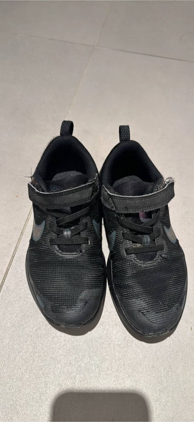 Nike Black Velcro Running Shoes