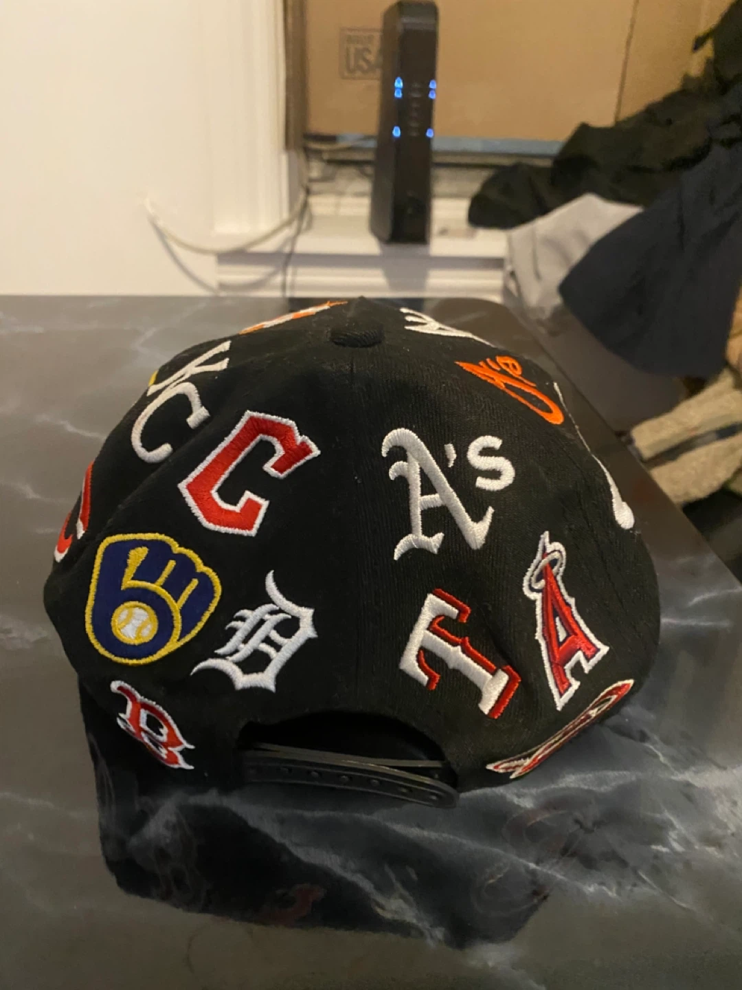 New Era 9FORTY MLB All Over Logo Baseball Cap - photo 2