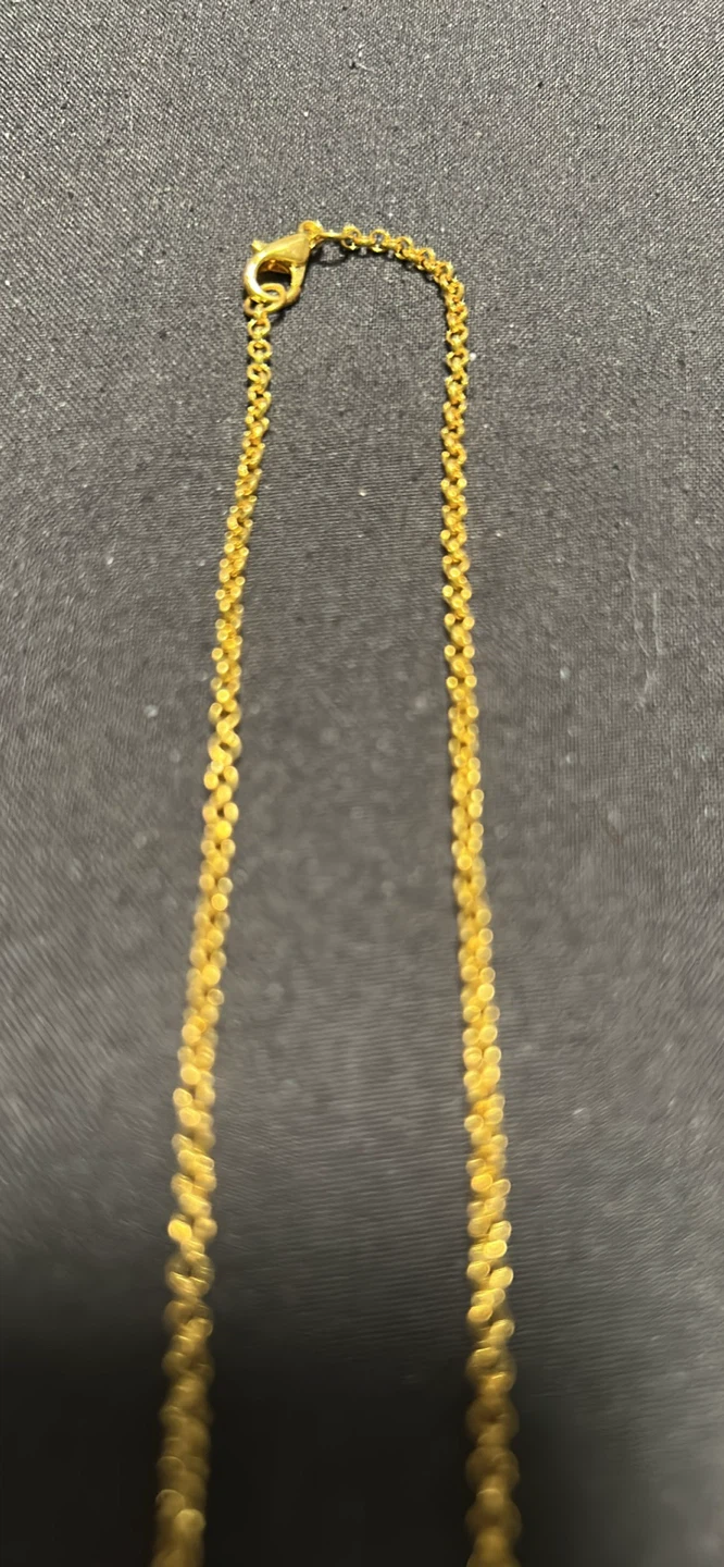 Set of 3 Gold Necklaces 14k Gold plated - photo 3