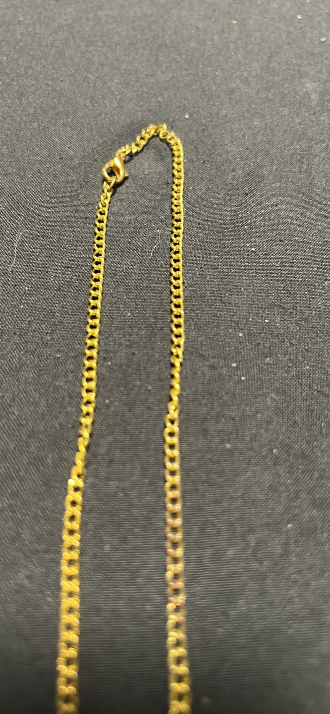 Set of 3 Gold Necklaces 14k Gold plated - photo 2