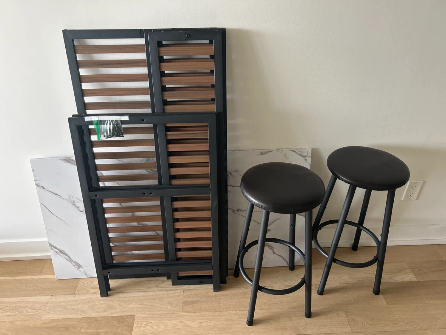 Kitchen Island with Stools and Shelving - photo 5