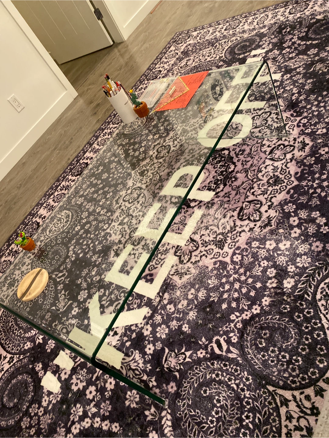 Off-white & IKEA carpet