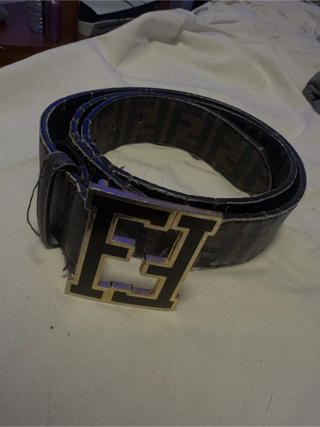 Fendi Zucca Pattern Belt