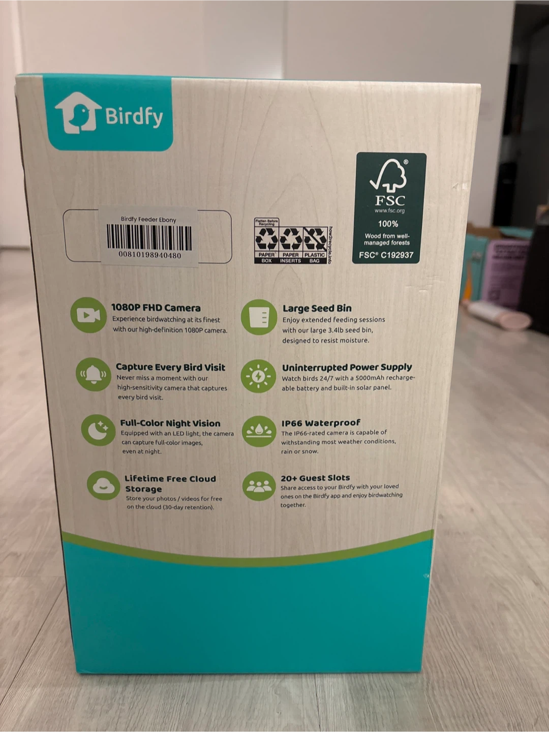 Birdfy Smart Bird Feeder Ebony - photo 3