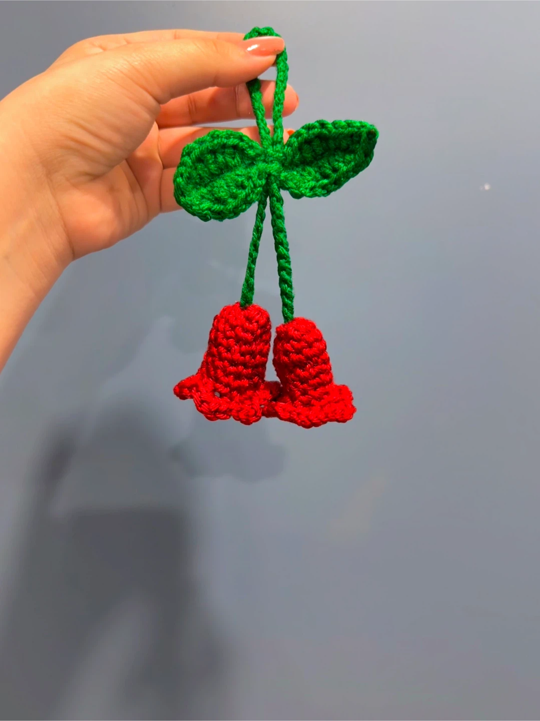 Handmade Crocheted bell flowers bag Charm - photo 2