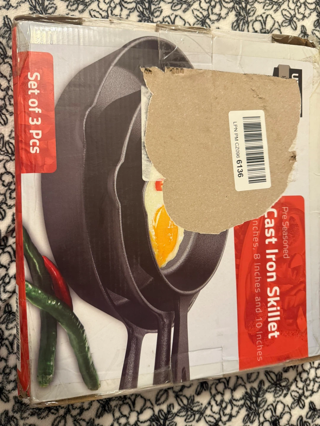 Utopia Kitchen Cast Iron Skillet Set (3 Piece)