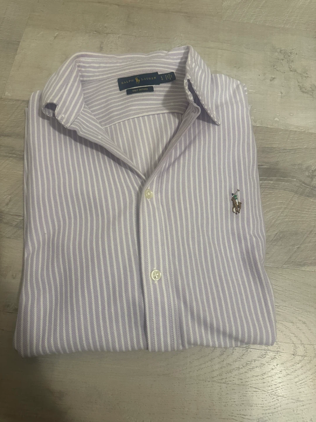 Ralph Lauren Striped Button-Up Shirt - Size L