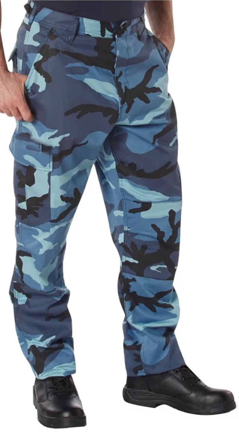 Fashion Nova Blue Camo Cargo Pants Size XL - photo 4
