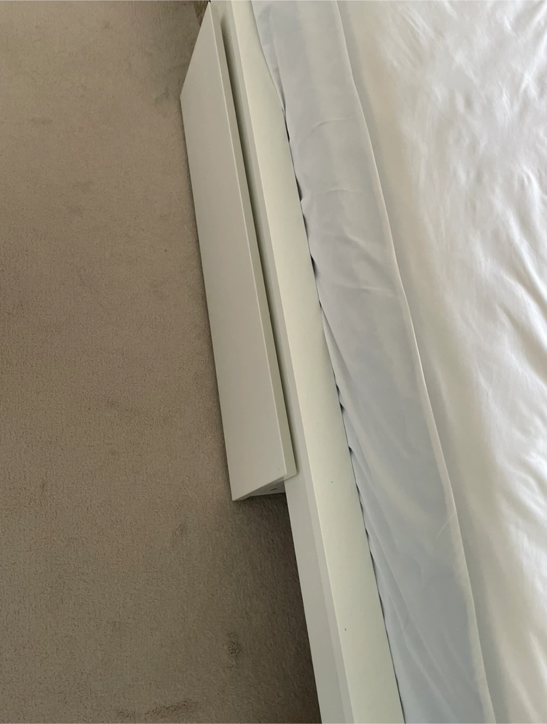 White Platform Bed Frame Ikea Queen