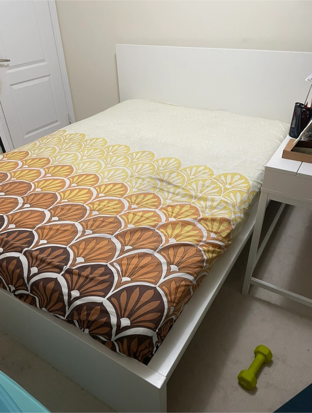 White Platform Bed Frame Ikea Queen - photo 2