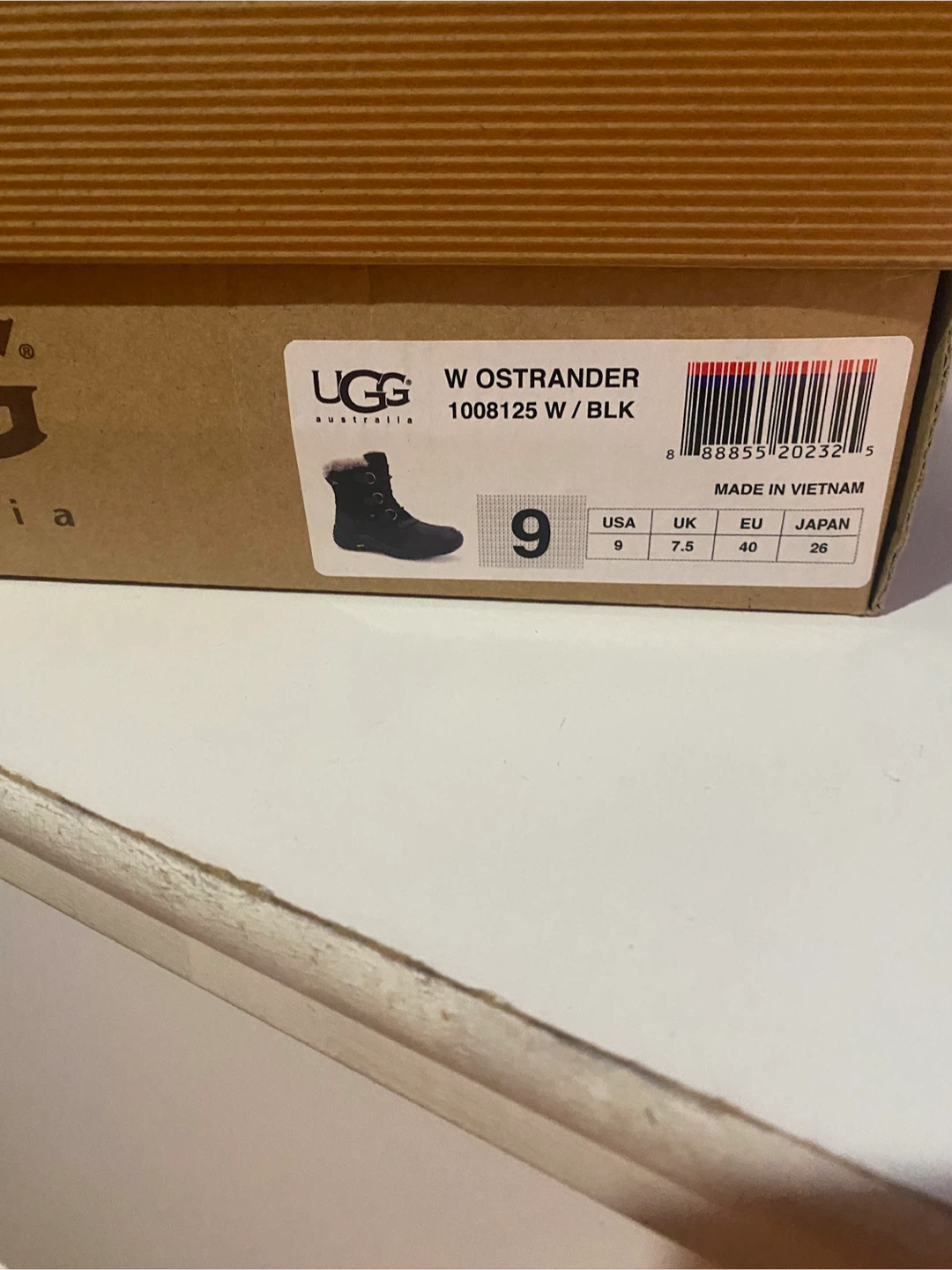 UGG W Ostrander Winter Snow Boots - Black, Size 9 - photo 3