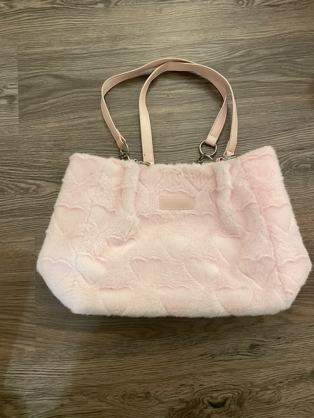 Fluffy Pink Heart Bag