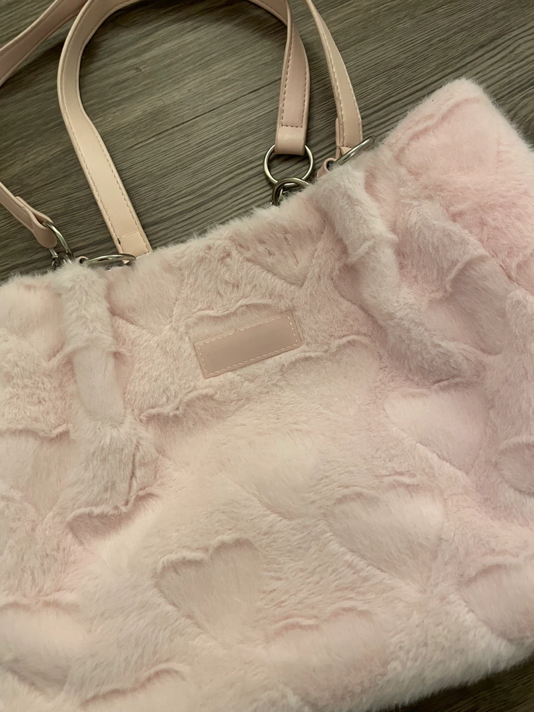 Fluffy Pink Heart Bag - photo 2