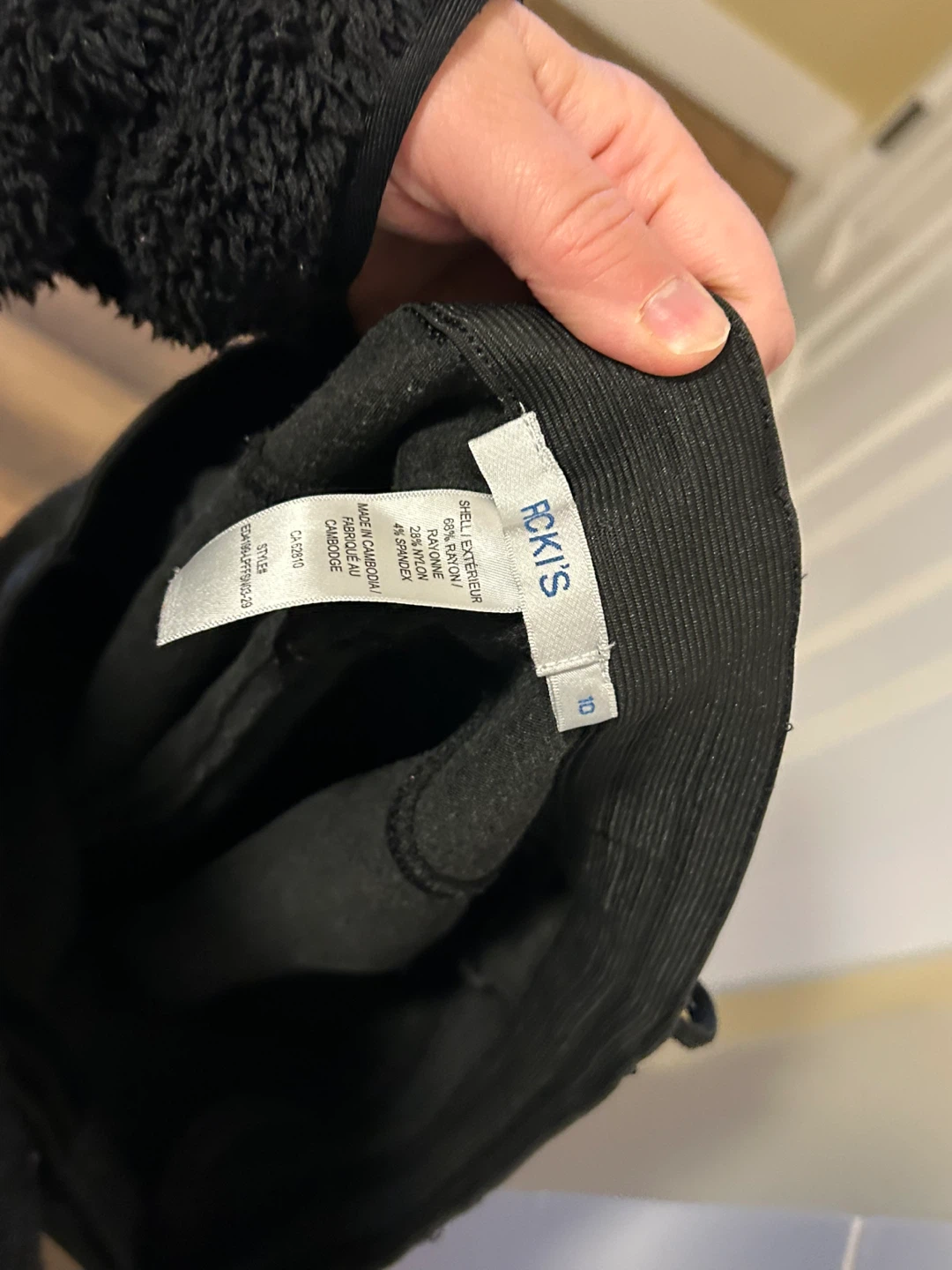 ROKi'S Black Zip Detail Pants Size 10 - photo 3