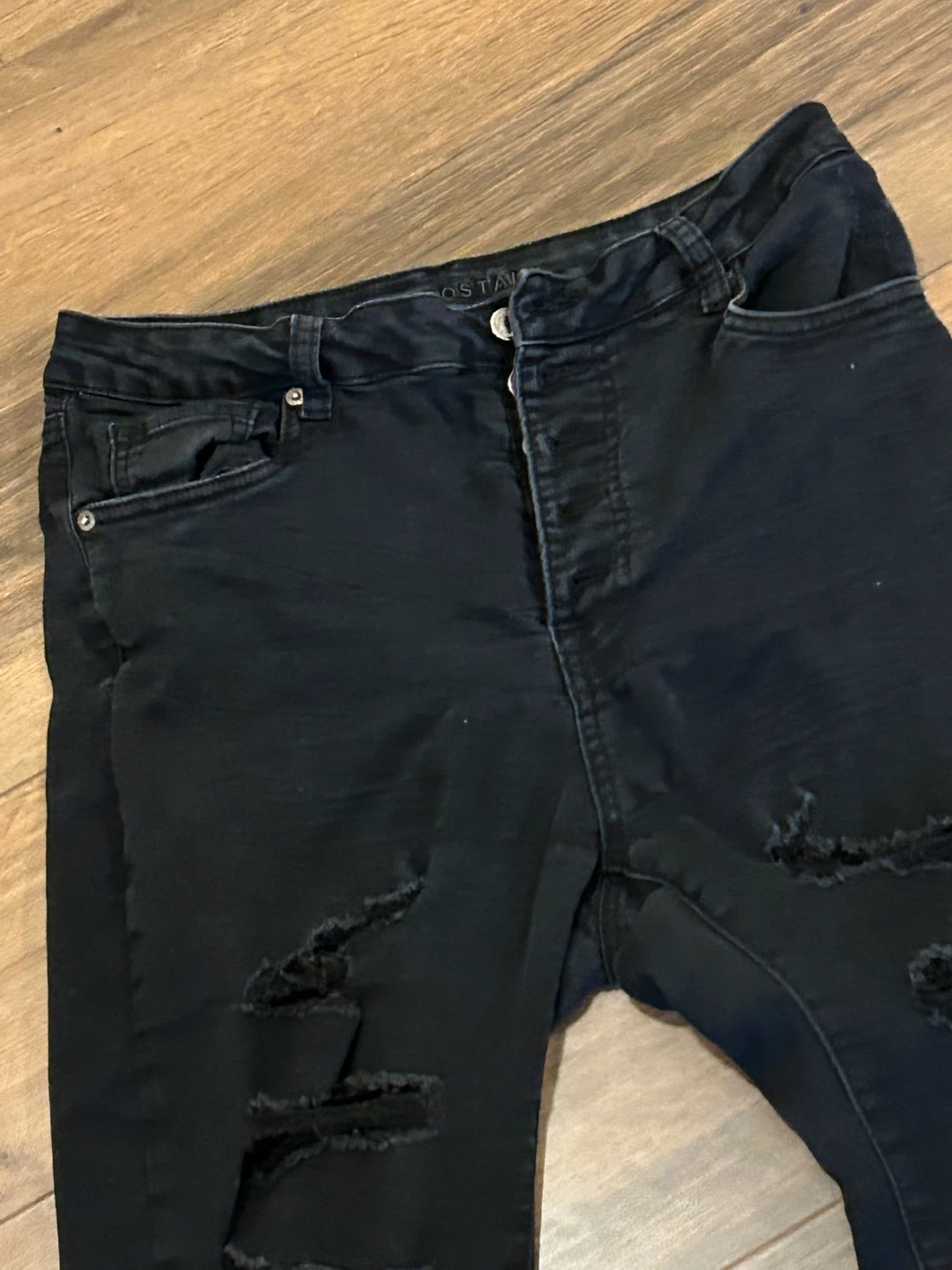 Aeropostale Black Ripped Jeans Size 12 - photo 4