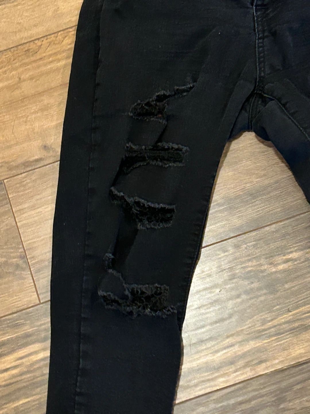 Aeropostale Black Ripped Jeans Size 12 - photo 2