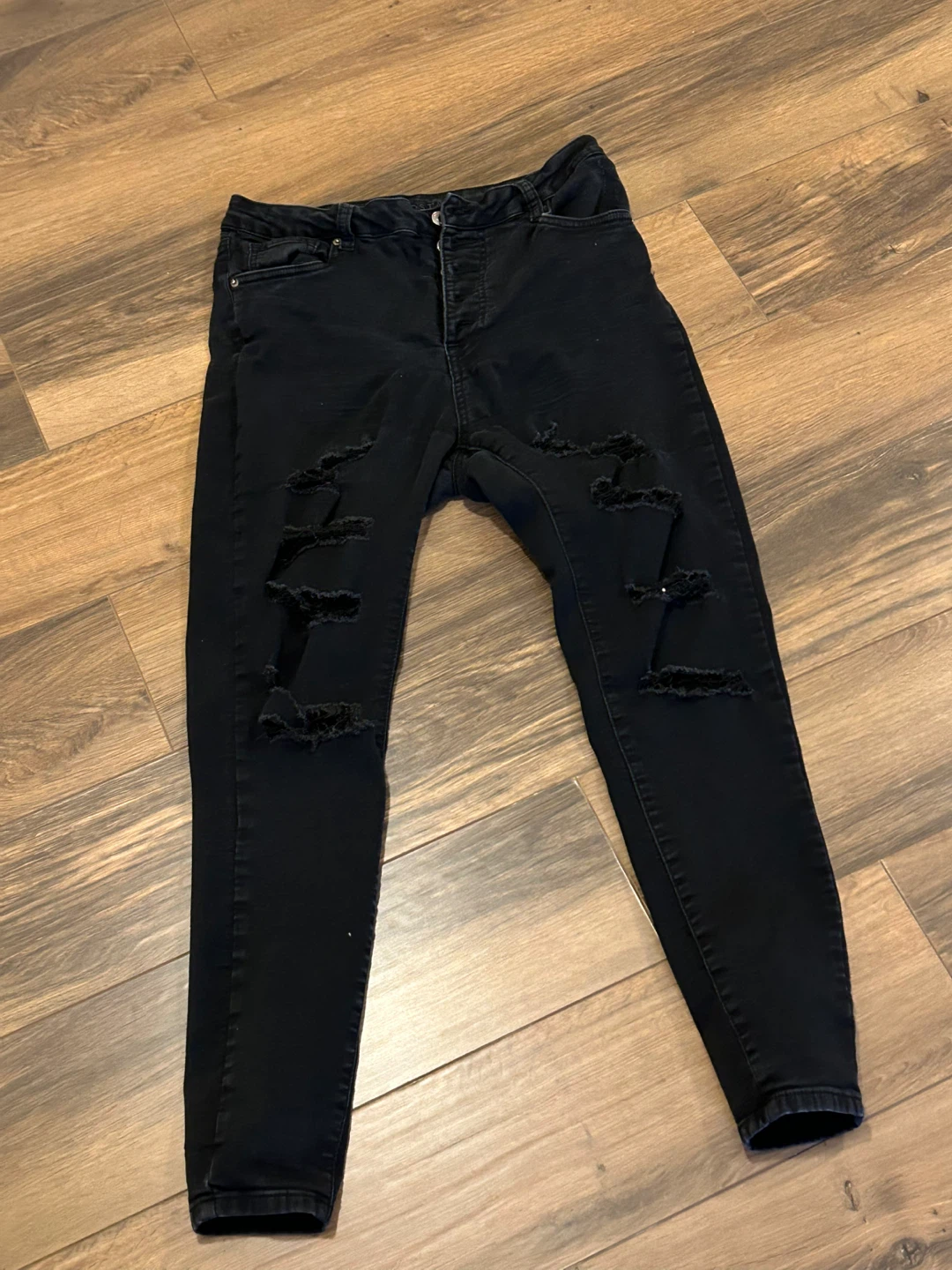Aeropostale Black Ripped Jeans Size 12