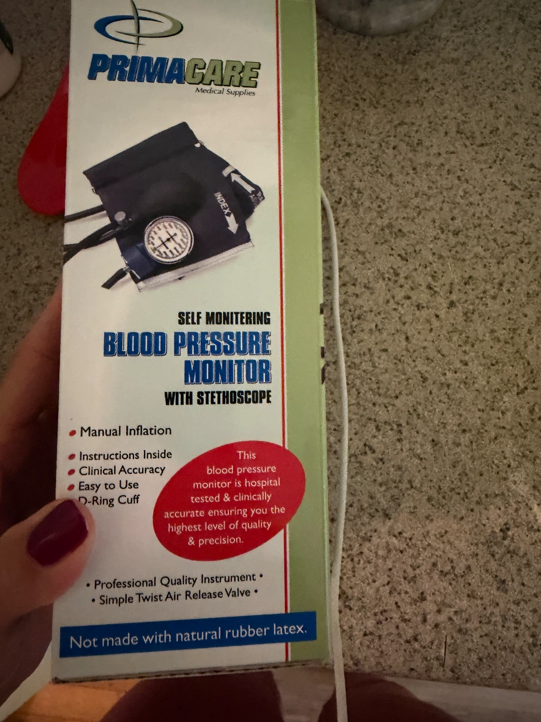 Blood Pressure Monitor with Stethoscope - Large Adult Size - photo 2