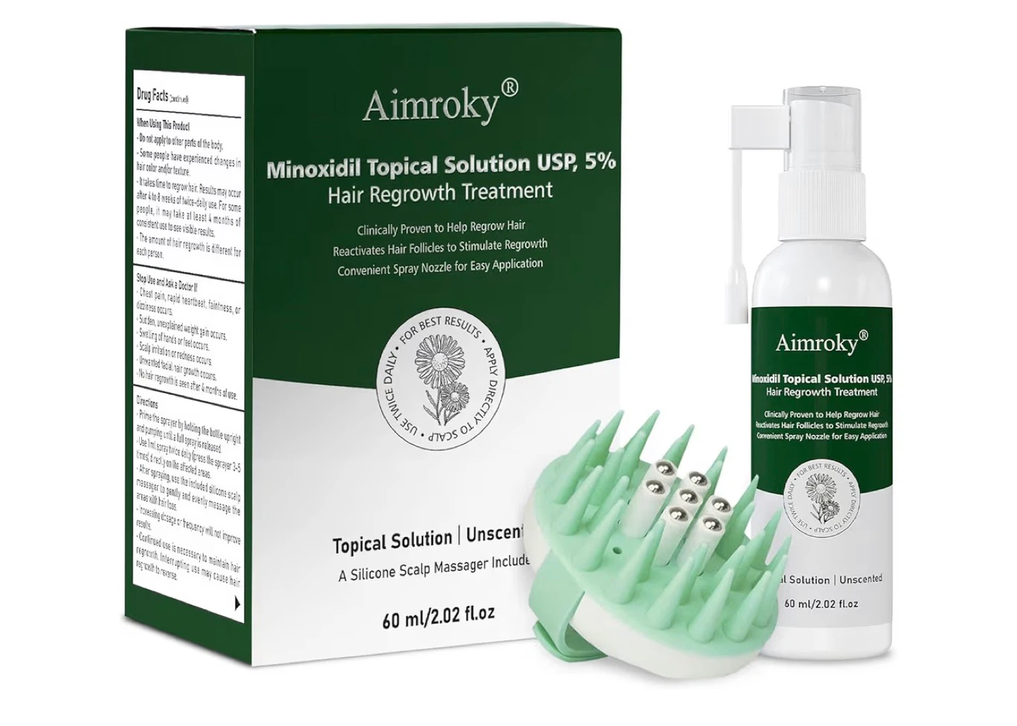 Minoxidil Spray Kit for Men and Women Hair Regrowth - photo 2