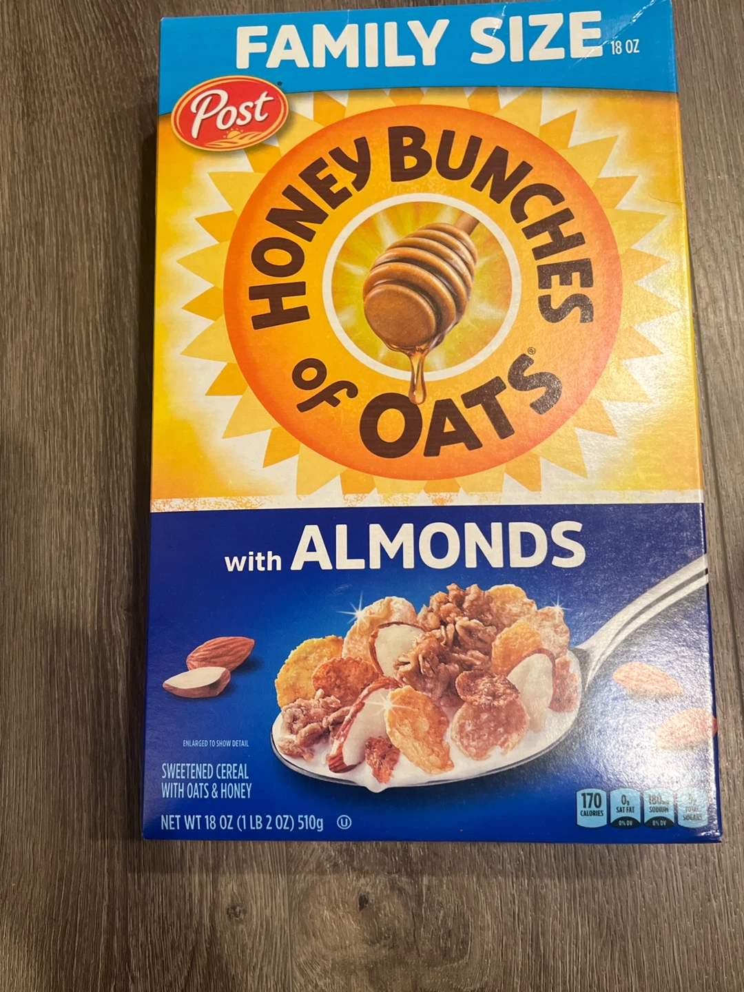 Post Honey Bunches of Oats Cereal with Almonds Family Size 18 oz