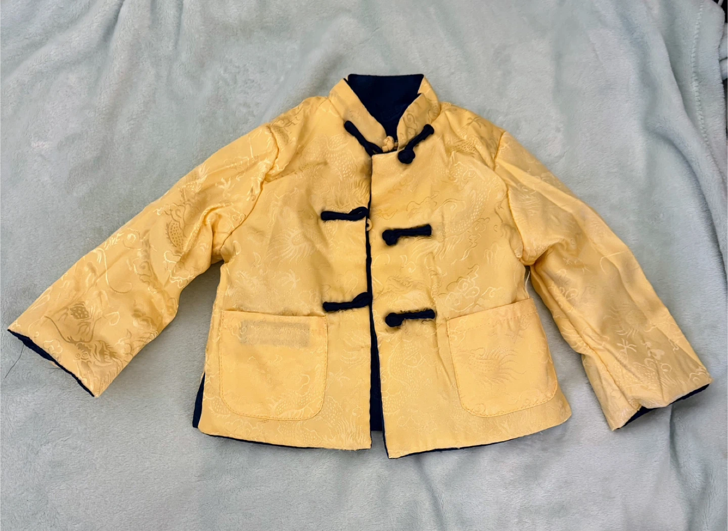 Reversible Blue and Yellow Dragon Jacket - photo 3