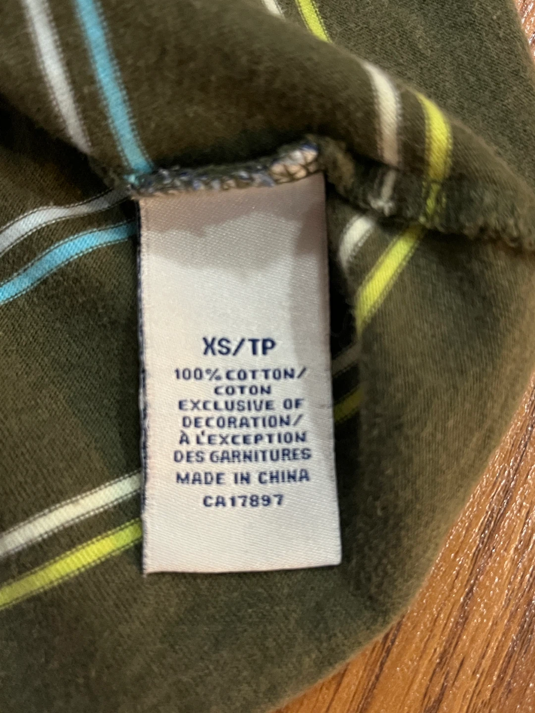 Old Navy girls XS sundress, striped olive cotton - photo 3