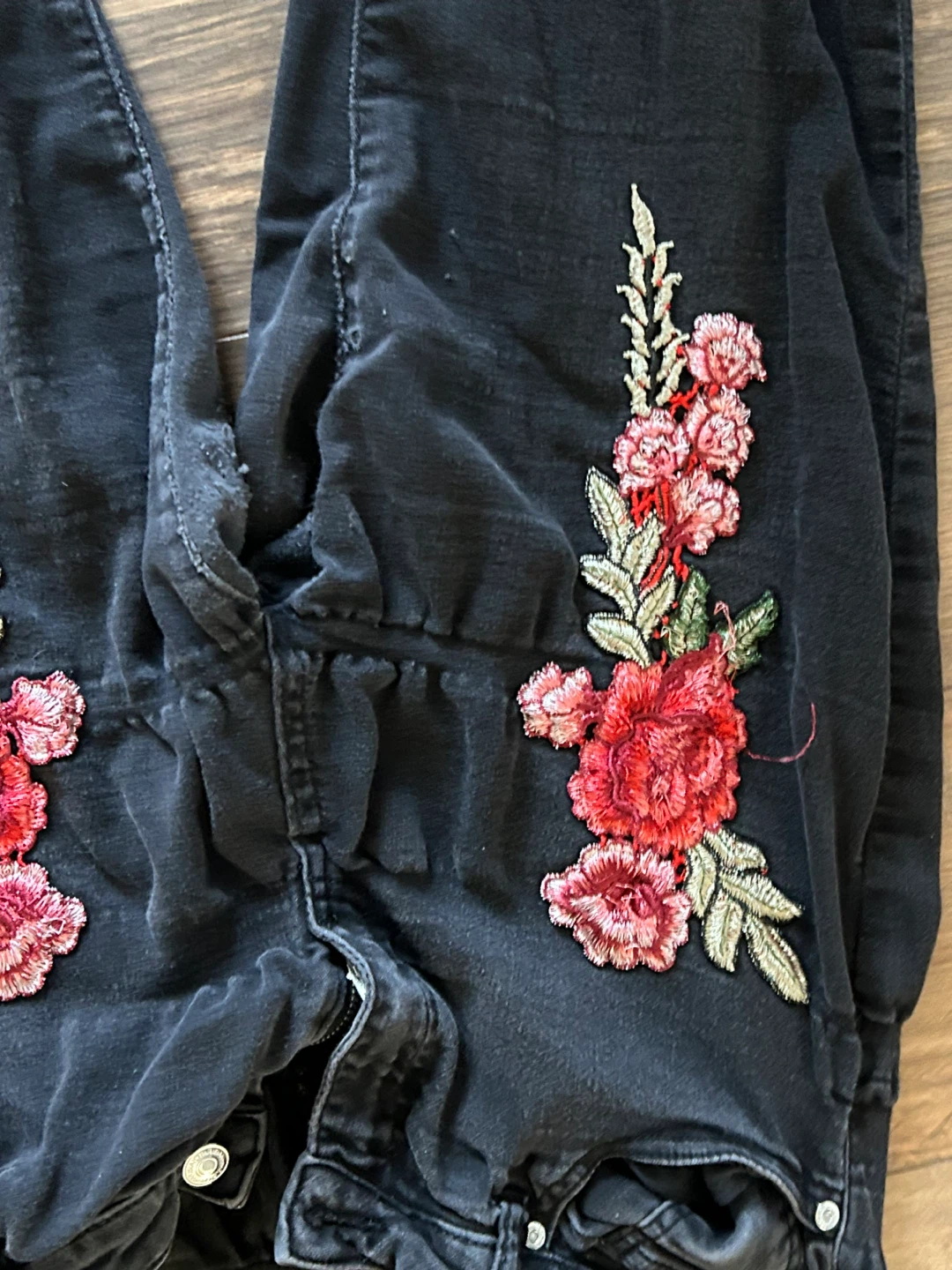 Parisian Black Embroidered Skinny Jeans - photo 2