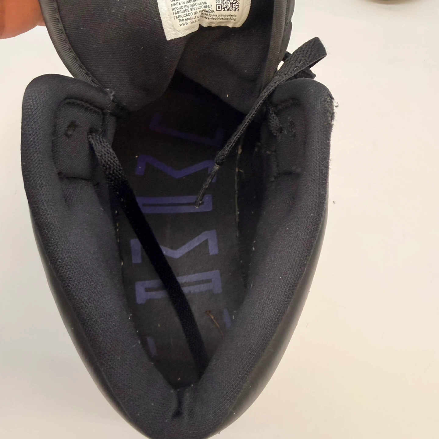 Nike Air Jordan 1 Mid Black Patent Sneakers - photo 5