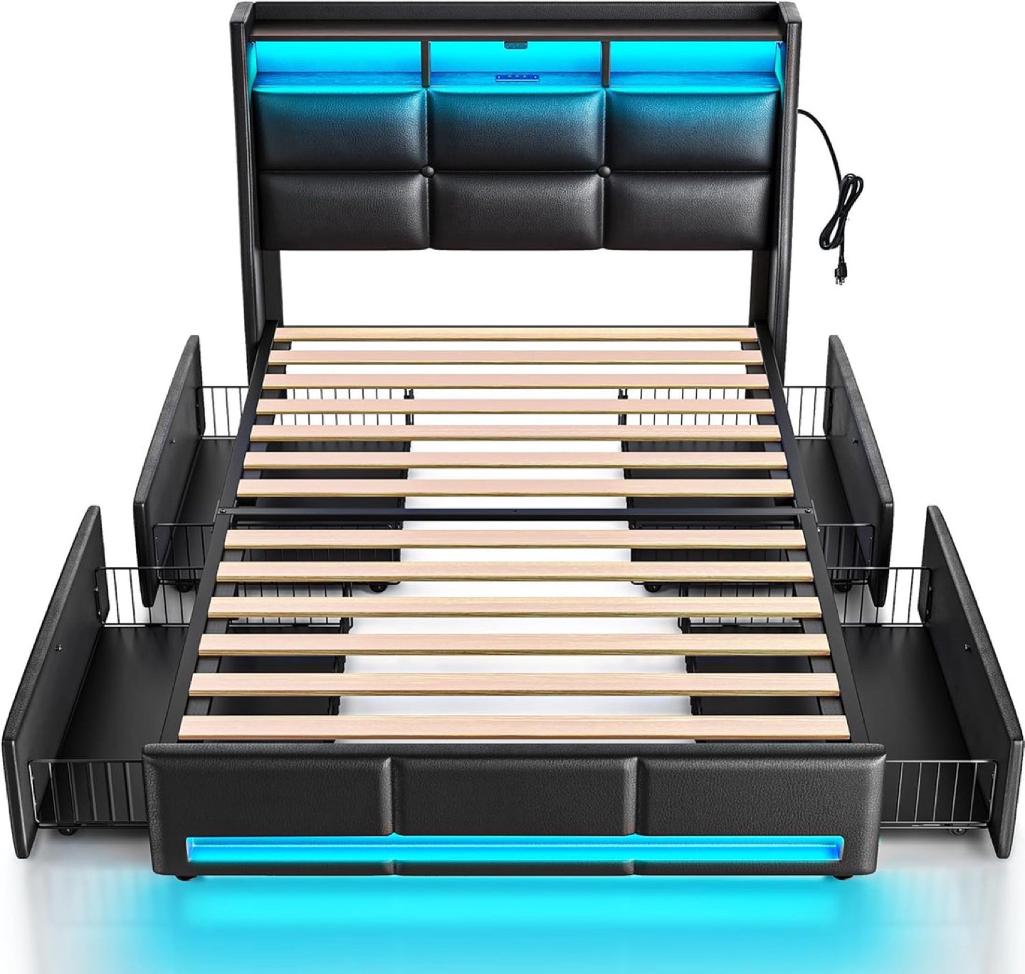 Twin Size Upholstered Platform