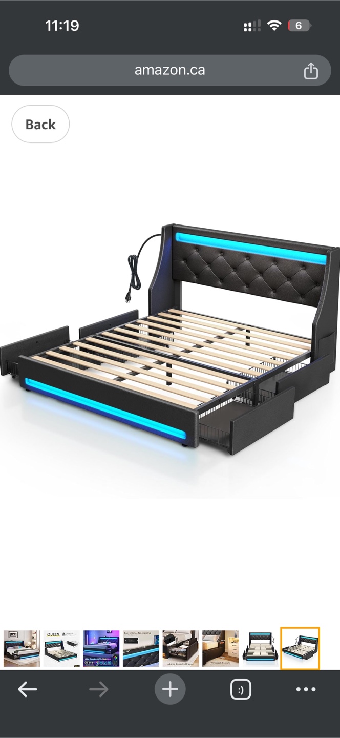 Queen Size Platform Bed Frame - photo 3
