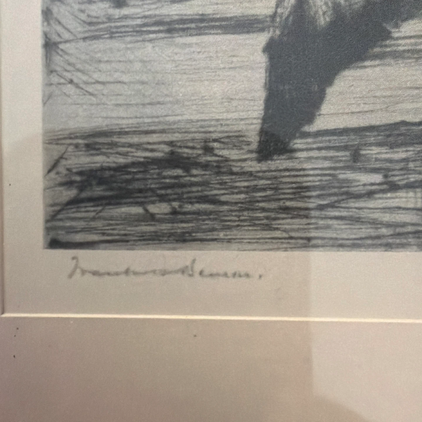 Frank W. Benson Original Dry Print of Geese - photo 2
