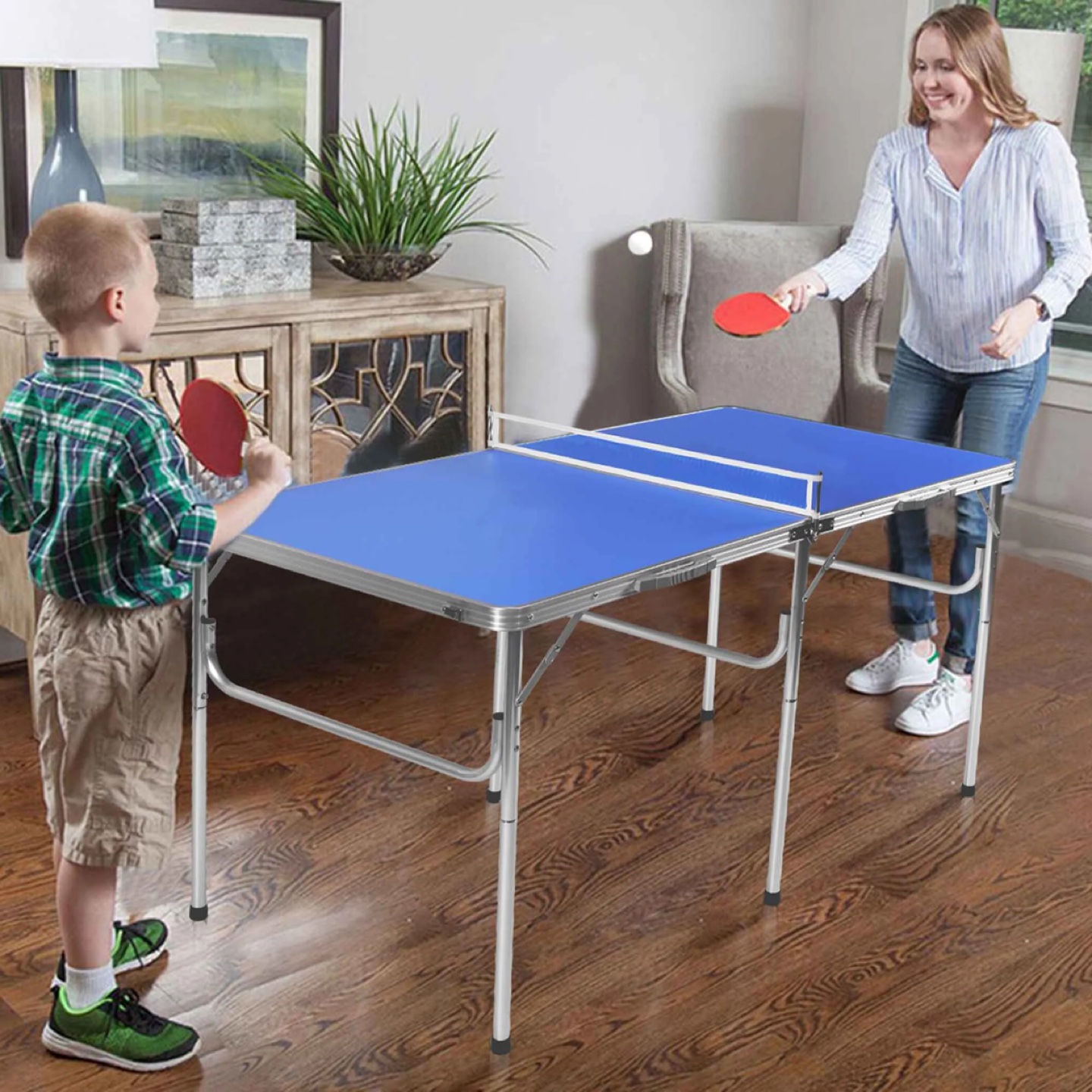 Folding Ping Pong Table with Paddles and Net - photo 3