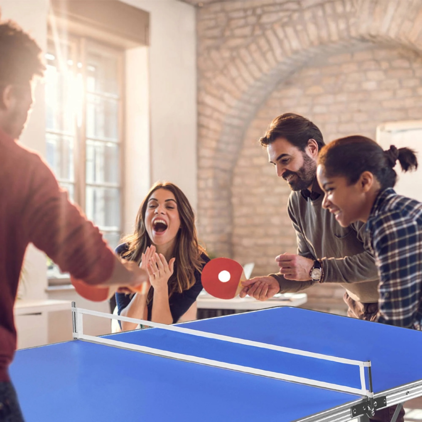 Folding Ping Pong Table with Paddles and Net - photo 4