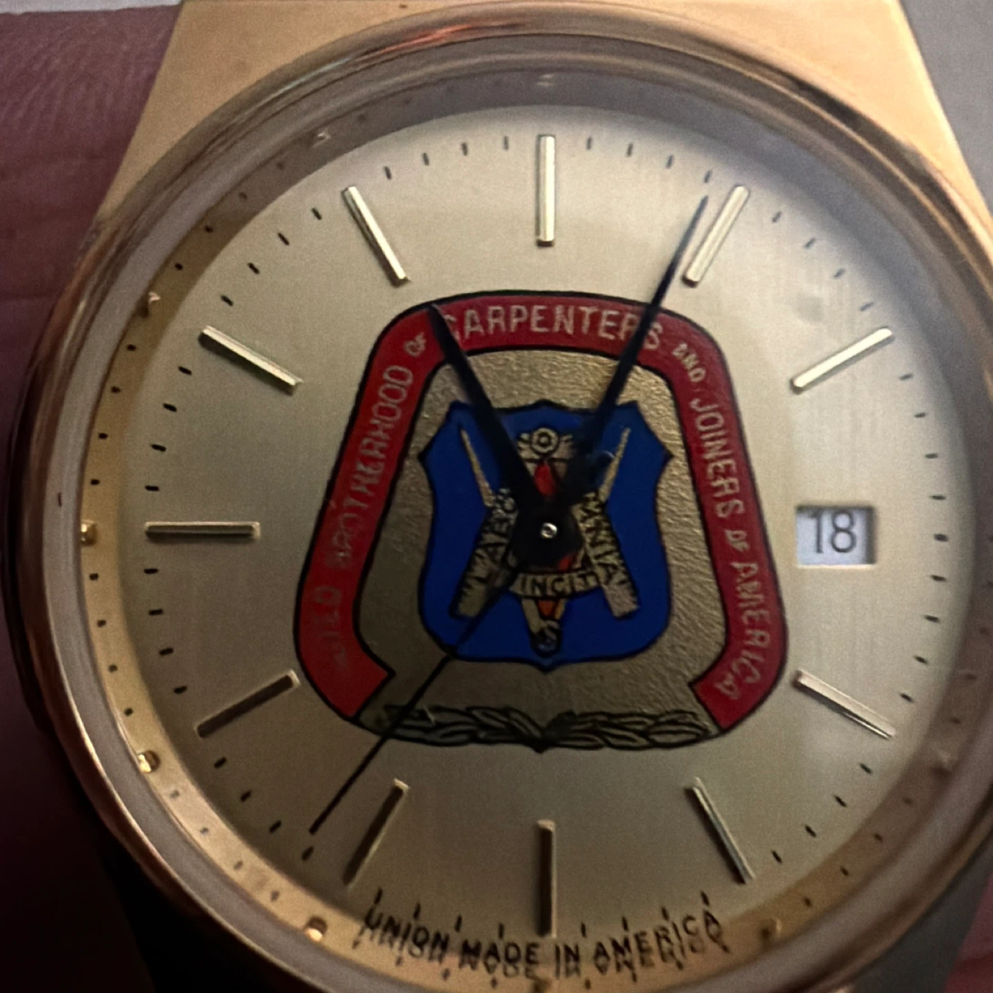 American Time Carpenters and Joiners of America Union Made Watch - photo 4