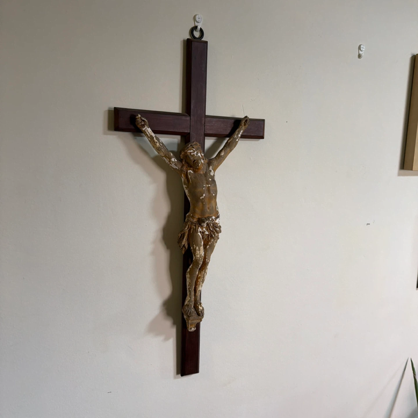 Vintage  Antique Jesus Christ Crucifix Wall Hanging - photo 2