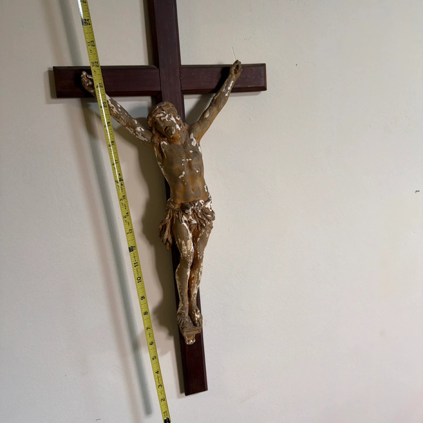 Vintage  Antique Jesus Christ Crucifix Wall Hanging - photo 3
