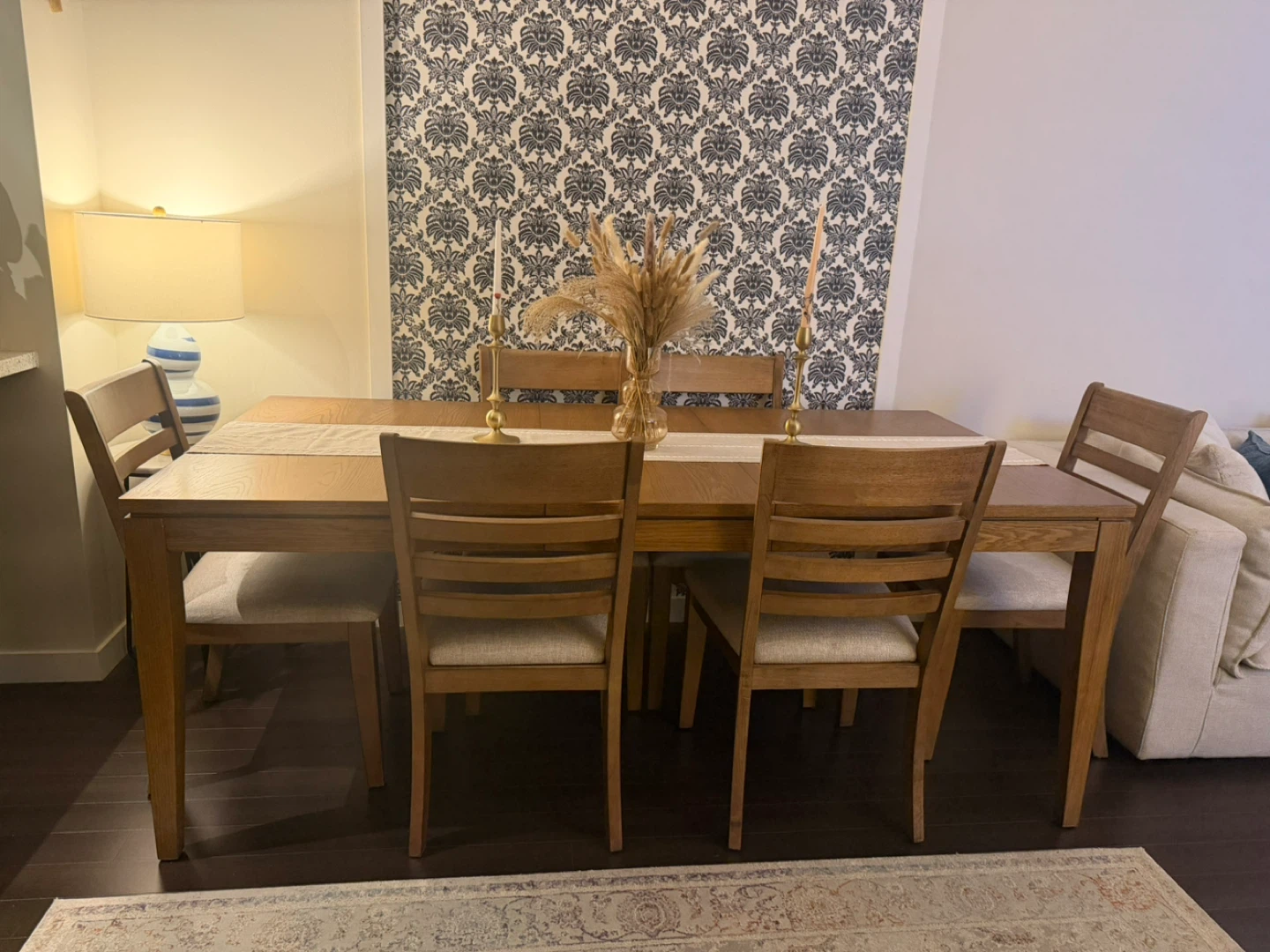 Extendable Wooden DiningTable & Chairs from Property Brothers