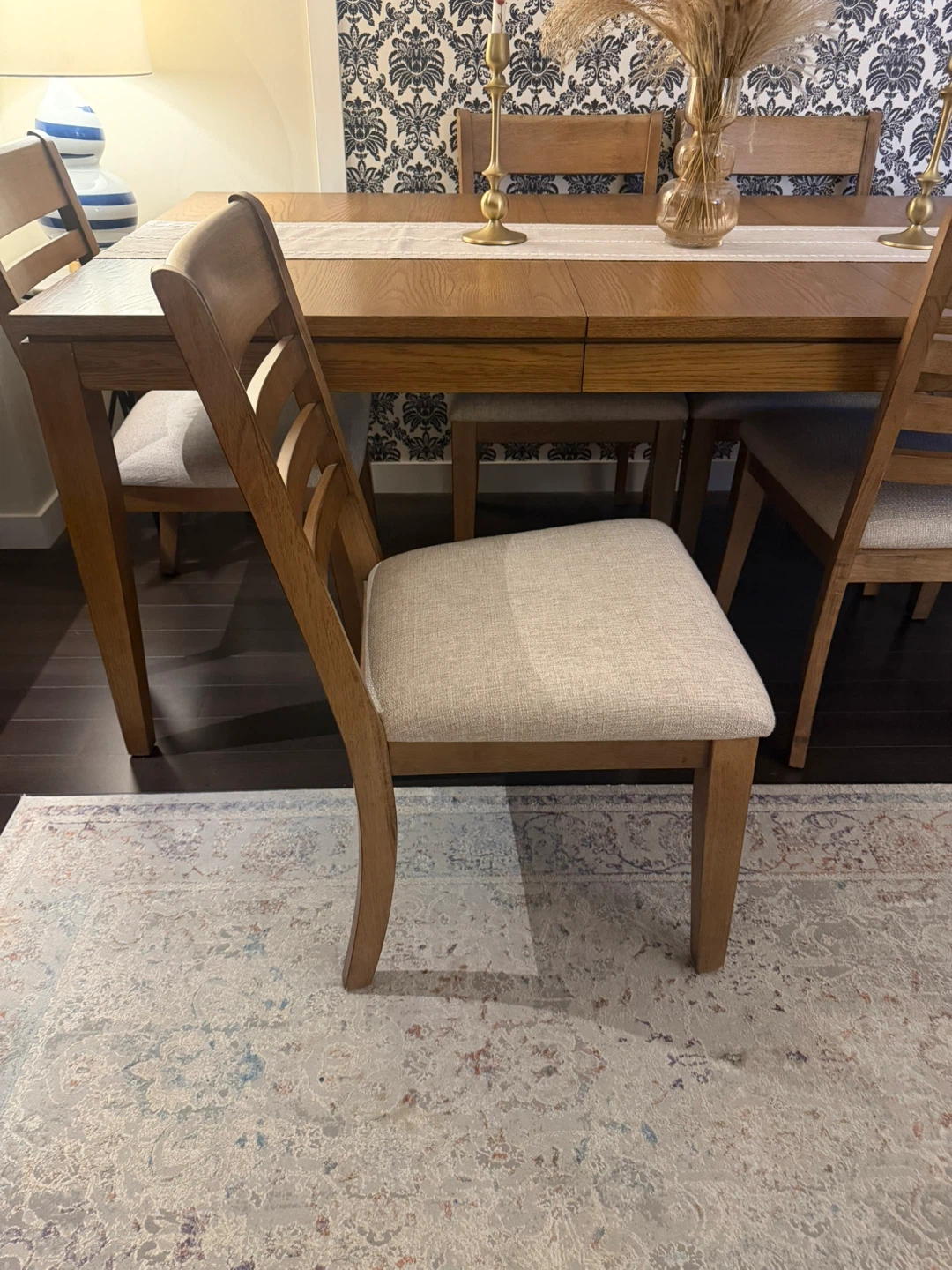 Extendable Wooden DiningTable & Chairs from Property Brothers - photo 5